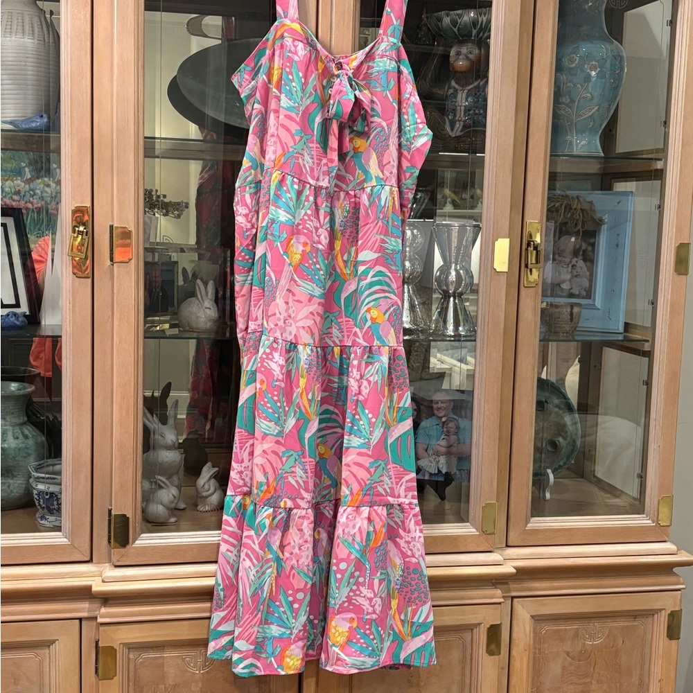 Tropical Pink Maxi Dress